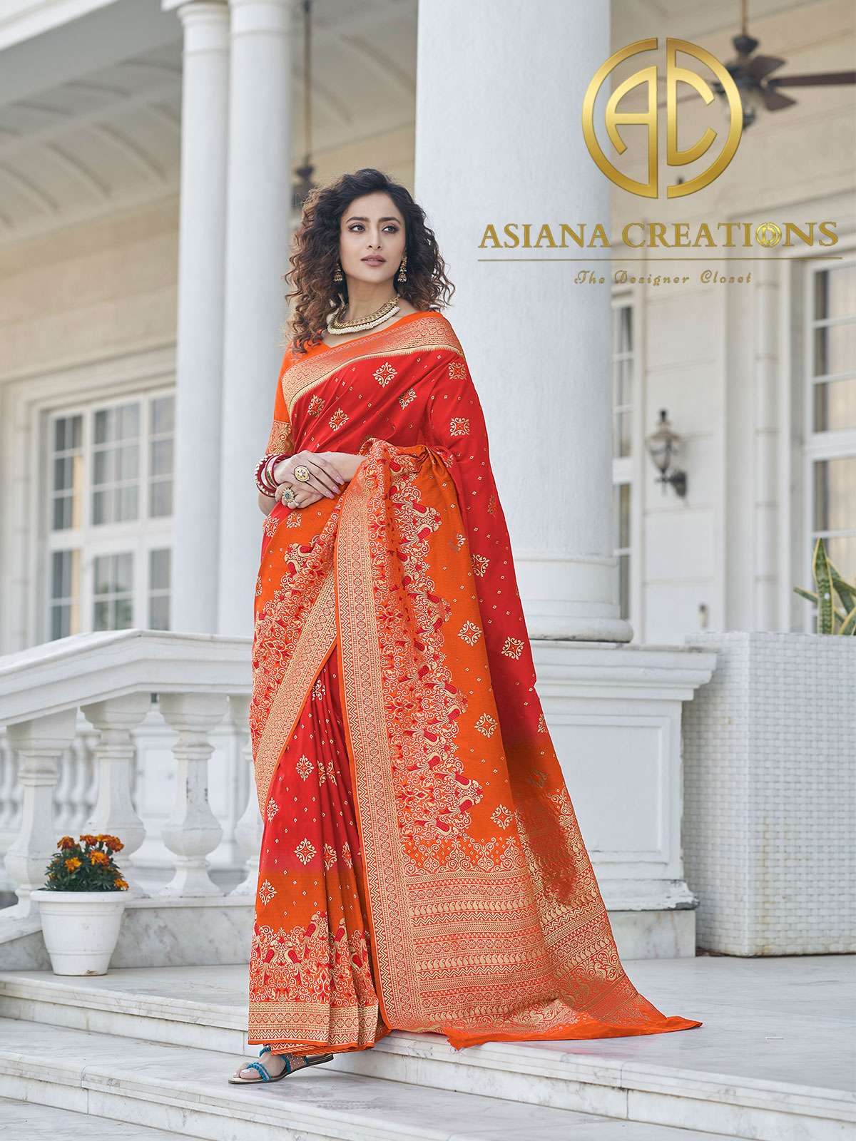 Banarasi Silk Red Traditional Wedding Saree-2969