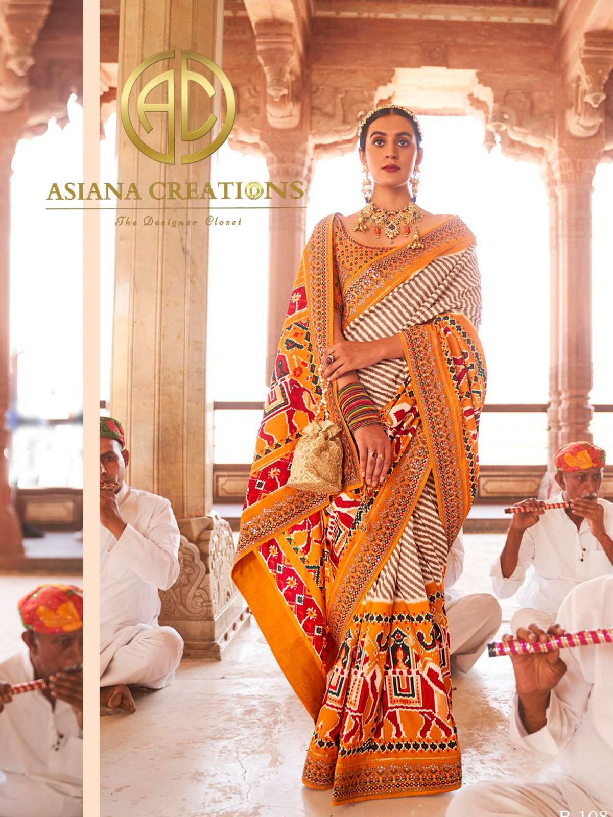 Patola Silk Yellow Embroidered & Woven Wedding Traditional Saree-3178